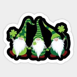 Irish Gnomes St Patricks Day Gnome Shamrock Sticker